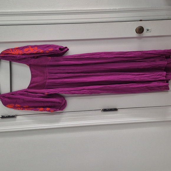 Free People Wedgewood Embroidered Maxi Dress In Violet - Picture 6 of 9
